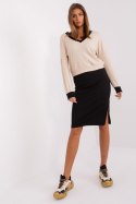 Sukienka Komplet Model WN-KMPL-679.16X Black/Beige - Rue Paris Rue Paris Sukienka Komplet Model WN-KMPL-679.16X Black/Beige - Rue Paris Rue Paris