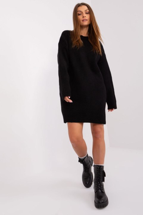 Sukienka Model LC-SK-0568.01P Black - Rue Paris Rue Paris Sukienka Model LC-SK-0568.01P Black - Rue Paris Rue Paris