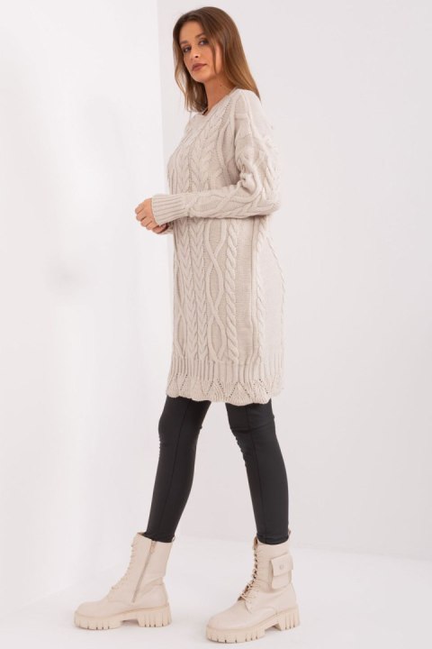Sukienka Model LC-SK-8012-2.25P Light Beige - Rue Paris Rue Paris Sukienka Model LC-SK-8012-2.25P Light Beige - Rue Paris Rue Paris