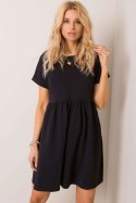 Sukienka Model RV-SK-5672.03P Black - Rue Paris Rue Paris Sukienka Model RV-SK-5672.03P Black - Rue Paris Rue Paris