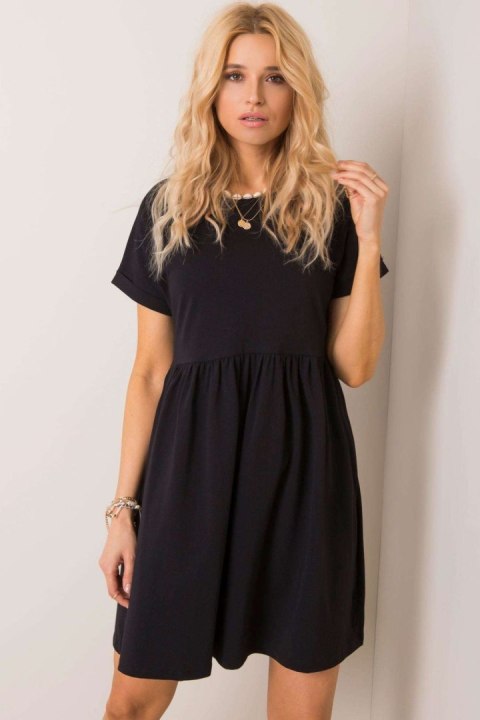 Sukienka Model RV-SK-5672.03P Black - Rue Paris Rue Paris Sukienka Model RV-SK-5672.03P Black - Rue Paris Rue Paris