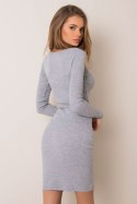 Sukienka Model RV-SK-5765.44P Grey - Rue Paris Rue Paris Sukienka Model RV-SK-5765.44P Grey - Rue Paris Rue Paris