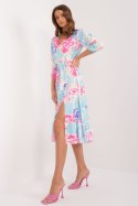 Sukienka Model WN-SK-704-1.10X Light Blue - Rue Paris Rue Paris Sukienka Model WN-SK-704-1.10X Light Blue - Rue Paris Rue Paris