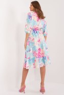 Sukienka Model WN-SK-704-1.10X Light Blue - Rue Paris Rue Paris Sukienka Model WN-SK-704-1.10X Light Blue - Rue Paris Rue Paris