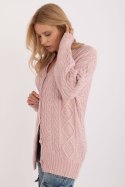 Sweter Damski Model AT-SW-23525.21 Light Pink - AT AT Sweter Damski Model AT-SW-23525.21 Light Pink - AT AT