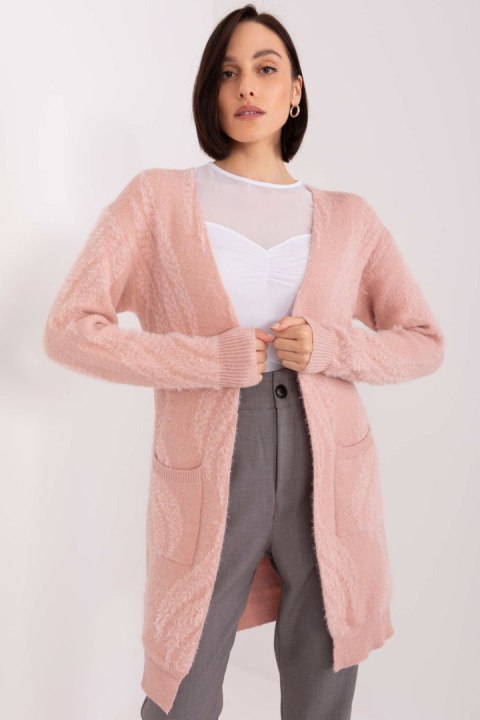 Sweter Kardigan Model AT-SW-234501.00P Light Pink - AT AT Sweter Kardigan Model AT-SW-234501.00P Light Pink - AT AT