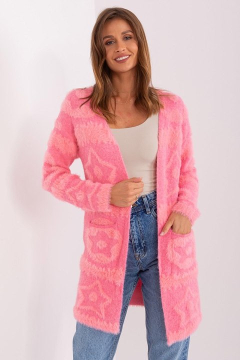 Sweter Kardigan Model AT-SW-234503.00P Pink - AT AT Sweter Kardigan Model AT-SW-234503.00P Pink - AT AT