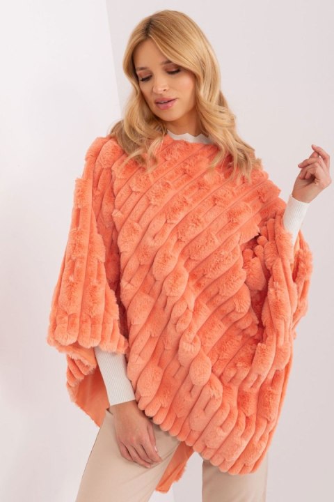 Sweter Ponczo Model AT-PN-2347.16 Orange - AT AT Sweter Ponczo Model AT-PN-2347.16 Orange - AT AT