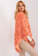 Sweter Ponczo Model AT-PN-2347.16 Orange - AT AT Sweter Ponczo Model AT-PN-2347.16 Orange - AT AT