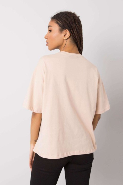 T-shirt Damski Model 157-TS-4257.78 Brzoskwinia - Rue Paris Rue Paris T-shirt Damski Model 157-TS-4257.78 Brzoskwinia - Rue Paris Rue Paris