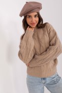 Beret Model AT-CZ-231305.82P Dark Beige - AT AT Beret Model AT-CZ-231305.82P Dark Beige - AT AT