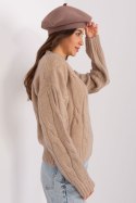 Beret Model AT-CZ-231305.82P Dark Beige - AT AT Beret Model AT-CZ-231305.82P Dark Beige - AT AT