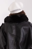 Beret Model AT-CZ-231605.04P Ecru - AT AT Beret Model AT-CZ-231605.04P Ecru - AT AT