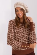 Beret Model AT-CZ-2318.26 Light Beige - AT AT Beret Model AT-CZ-2318.26 Light Beige - AT AT