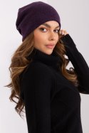 Czapka Model AT-CZ-2325.85 Dark Violet - AT AT Czapka Model AT-CZ-2325.85 Dark Violet - AT AT