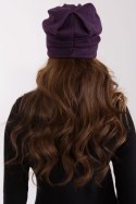 Czapka Model AT-CZ-2325.85 Dark Violet - AT AT Czapka Model AT-CZ-2325.85 Dark Violet - AT AT