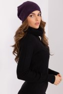 Czapka Model AT-CZ-2325.85 Dark Violet - AT AT Czapka Model AT-CZ-2325.85 Dark Violet - AT AT