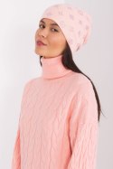 Czapka Model AT-CZ-2325.85 Light Pink - AT AT Czapka Model AT-CZ-2325.85 Light Pink - AT AT