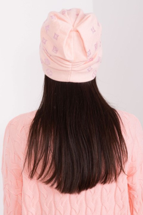Czapka Model AT-CZ-2325.85 Light Pink - AT AT Czapka Model AT-CZ-2325.85 Light Pink - AT AT