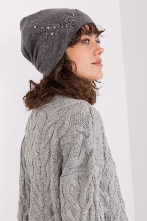 Czapka Model AT-CZ-2329.79 Dark Grey - AT AT Czapka Model AT-CZ-2329.79 Dark Grey - AT AT