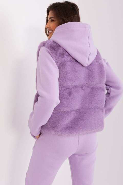 Kamizelka Model AT-KZ-2349.00P Light Violet - AT AT Kamizelka Model AT-KZ-2349.00P Light Violet - AT AT