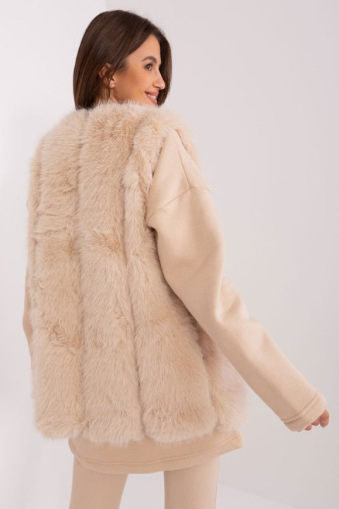 Kamizelka Model AT-KZ-2368.00P Beige - AT AT Kamizelka Model AT-KZ-2368.00P Beige - AT AT