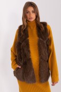 Kamizelka Model AT-KZ-2375.00P Dark Brown - AT AT Kamizelka Model AT-KZ-2375.00P Dark Brown - AT AT