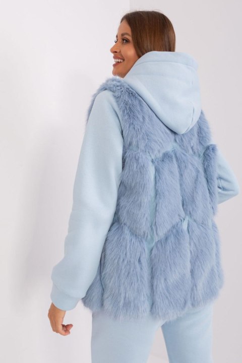 Kamizelka Model AT-KZ-2375.00P Light Blue - AT AT Kamizelka Model AT-KZ-2375.00P Light Blue - AT AT