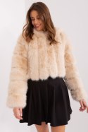 Kurtka Damska Model AT-KR-2378.96P Beige - AT AT Kurtka Damska Model AT-KR-2378.96P Beige - AT AT