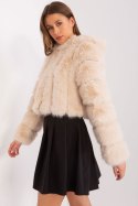 Kurtka Damska Model AT-KR-2378.96P Beige - AT AT Kurtka Damska Model AT-KR-2378.96P Beige - AT AT
