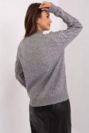 Sweter Damski Model AT-SW-2235.00P Dark Grey - AT AT Sweter Damski Model AT-SW-2235.00P Dark Grey - AT AT