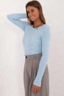 Sweter Damski Model AT-SW-2332-2.62 Light Blue - AT AT Sweter Damski Model AT-SW-2332-2.62 Light Blue - AT AT