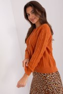 Sweter Damski Model AT-SW-2346-2.99P Dark Orange - AT AT