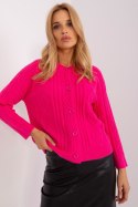 Sweter Damski Model AT-SW-2346-2.99P Dark Pink - AT AT Sweter Damski Model AT-SW-2346-2.99P Dark Pink - AT AT