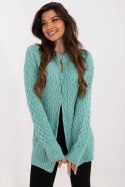 Sweter Damski Model AT-SW-23525.21 Mint - AT AT Sweter Damski Model AT-SW-23525.21 Mint - AT AT