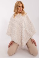 Sweter Ponczo Model AT-PN-2347.68 Ecru - AT AT Sweter Ponczo Model AT-PN-2347.68 Ecru - AT AT