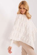 Sweter Ponczo Model AT-PN-2347.68 Ecru - AT AT Sweter Ponczo Model AT-PN-2347.68 Ecru - AT AT