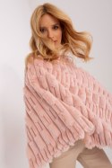 Sweter Ponczo Model AT-PN-2347.68 Light Pink - AT AT Sweter Ponczo Model AT-PN-2347.68 Light Pink - AT AT