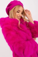 Beret Model AT-CZ-231305.82P Fuksja - AT AT Beret Model AT-CZ-231305.82P Fuksja - AT AT