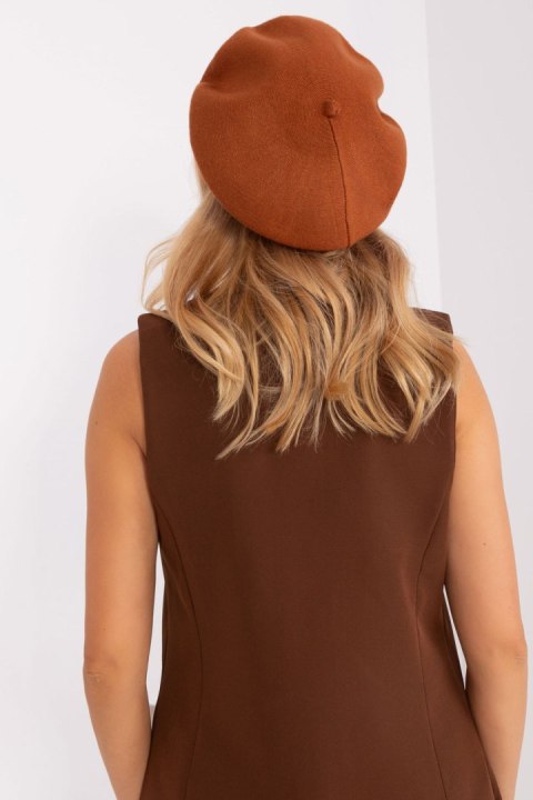 Beret Model AT-CZ-231305.82P Light Brown - AT AT Beret Model AT-CZ-231305.82P Light Brown - AT AT