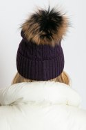 Czapka Model AT-CZ-173501.44 Dark Violet - AT AT Czapka Model AT-CZ-173501.44 Dark Violet - AT AT