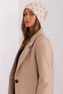 Czapka Model AT-CZ-2325.85 Light Beige - AT AT Czapka Model AT-CZ-2325.85 Light Beige - AT AT