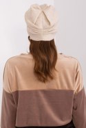 Czapka Model AT-CZ-23250.01P Light Beige - AT AT Czapka Model AT-CZ-23250.01P Light Beige - AT AT