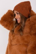 Czapka Model AT-CZ-23250.61P Light Brown - AT AT Czapka Model AT-CZ-23250.61P Light Brown - AT AT