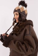 Czapka Model AT-CZ-CHA9213.91 Brown - AT AT Czapka Model AT-CZ-CHA9213.91 Brown - AT AT