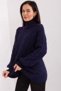 Golf Damski Model AT-SW-2348.88 Navy - AT AT Golf Damski Model AT-SW-2348.88 Navy - AT AT