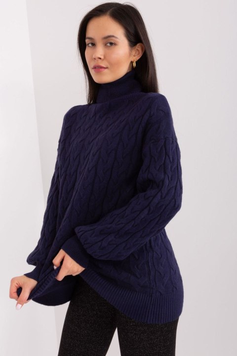 Golf Damski Model AT-SW-2348.88 Navy - AT AT Golf Damski Model AT-SW-2348.88 Navy - AT AT