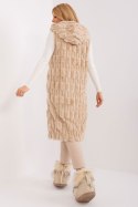 Kamizelka Model AT-KZ-2368-1.07 Beige - AT AT Kamizelka Model AT-KZ-2368-1.07 Beige - AT AT