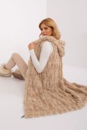 Kamizelka Model AT-KZ-2368-1.07 Beige - AT AT Kamizelka Model AT-KZ-2368-1.07 Beige - AT AT