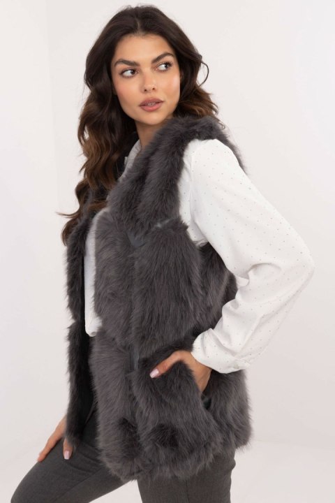Kamizelka Model AT-KZ-2375.00P Dark Grey - AT AT Kamizelka Model AT-KZ-2375.00P Dark Grey - AT AT